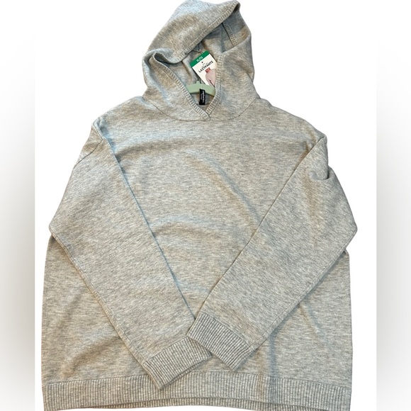 Lazypants Tops - LazyPants Soft Knit Hoodie XL Grey Soft Cozy Lounge Pullover NWT Relaxed Fit